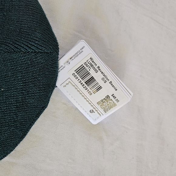 Lululemon Warm Revelation Beanie SMTL Storm Teal Adult One Size - Picture 5 of 6